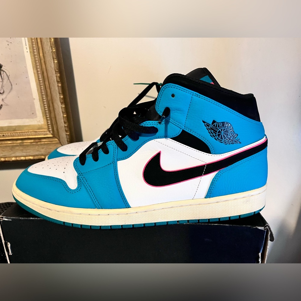 2018 Nike Air Jordan 1 Mid SE South Beach Size 14 Used Rare Promo Sample NDS
